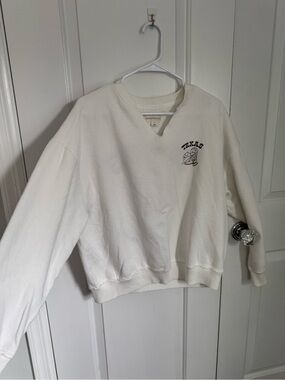 Aeropostale White Texas Graphic Crewneck Sweatshirt